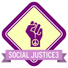 Badge icon "Peaceful Protest (760)" provided by Edward Boatman, Jay Demory, Tristan Sokol, Shirlee Berman & Doug Hurdelbrink, from The Noun Project under The symbol is published under a Public Domain Mark